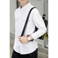 Kids Boys Simple Long Sleeve Solid Shirt