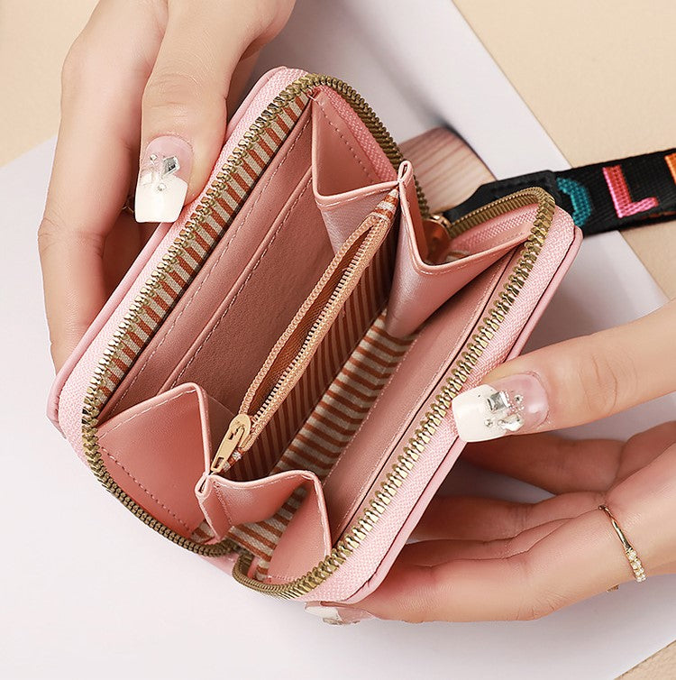 Cute Cartoon Stylish Ultra-Thin Multi-Card Slot Ladies Card Holder – Compact Wallet for Driver’s License & Bank Cards