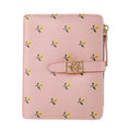 Rose Floral Print Women’s Wallet with Zipper & Buckle – Short Style Multi-Card Slot Coin Purse