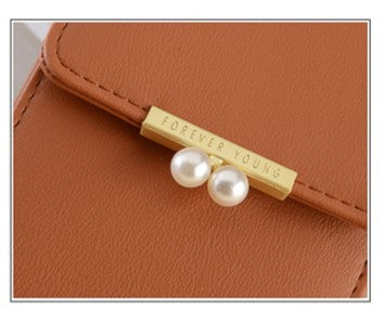 Spring & Summer Women’s Crossbody Mobile Phone Bag – Neck Hanging Pearl Mini Shoulder Purse