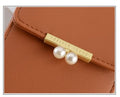 Spring & Summer Women’s Crossbody Mobile Phone Bag – Neck Hanging Pearl Mini Shoulder Purse