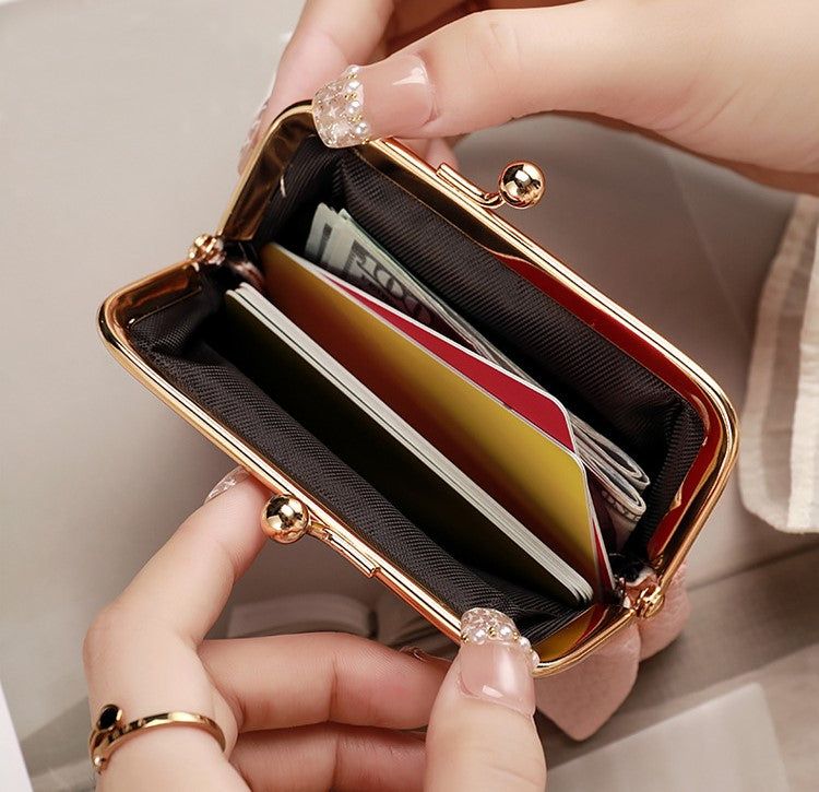 New Red Envelope Portable Mini Wallet for Women – Embroidered Small Coin Purse, Multifunctional Student Handbag Accessory