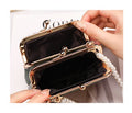 New Simple Vintage Large Capacity Coin Purse – Women’s Wallet Clip Chain Crossbody Bag