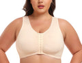 Plus Size Full Cup Support Bra with Side Bust Control – Comfortable Everyday Vest Bra