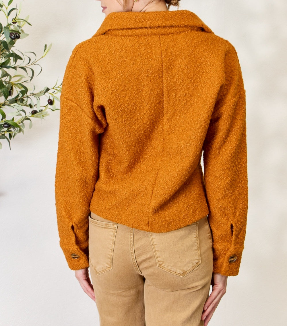 Women's Culture Code Full Size Half Button Turtleneck Sweatshirt