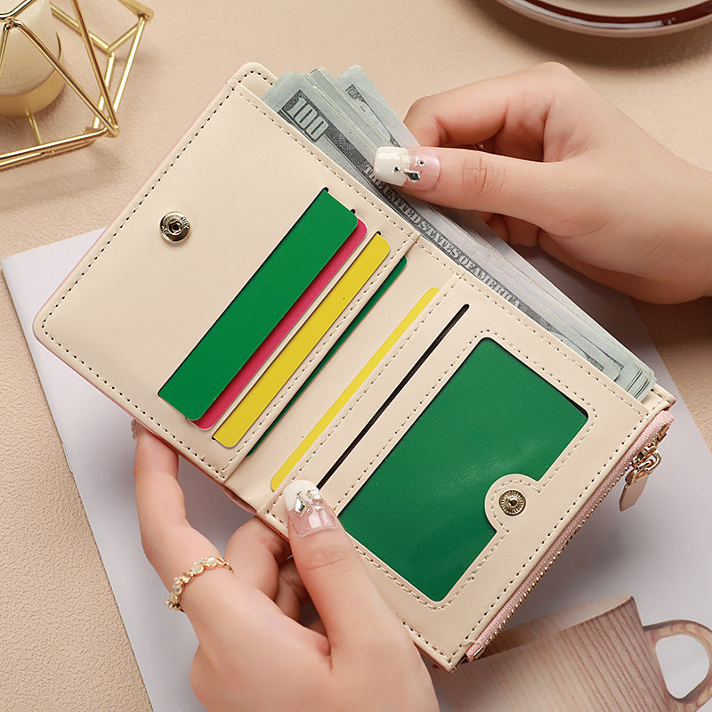 Women’s Small Wallet Card Holder & Coin Purse – Compact Mini Pocket Wallet