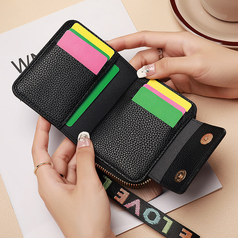 New Style Women's Mini Wallet – High-End Coin Purse, Small Short Student Wallet, Instagram Trend