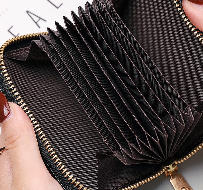 Women’s Large Capacity Certificate Holder Coin Purse Organizer – Mini Simple Card Bag