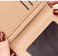 Money Card New Retro Style Women's Zipper Buckle Hollow Leaf Design Multi-Use Short Wallet