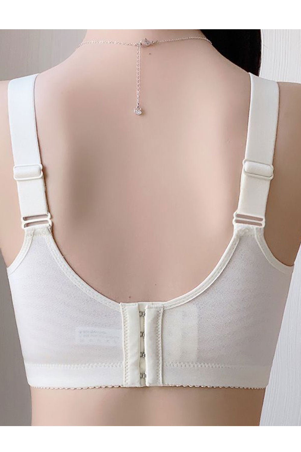Women Plus Thin Cup Lace Adjustment Underwear Bra