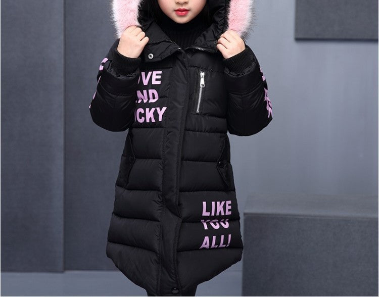 Girls' Puffer Hooded Jacket (43)