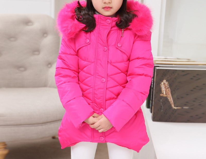 Girls' Puffer Hooded Jacket (43)