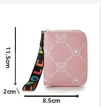 Cute Cartoon Stylish Ultra-Thin Multi-Card Slot Ladies Card Holder – Compact Wallet for Driver’s License & Bank Cards