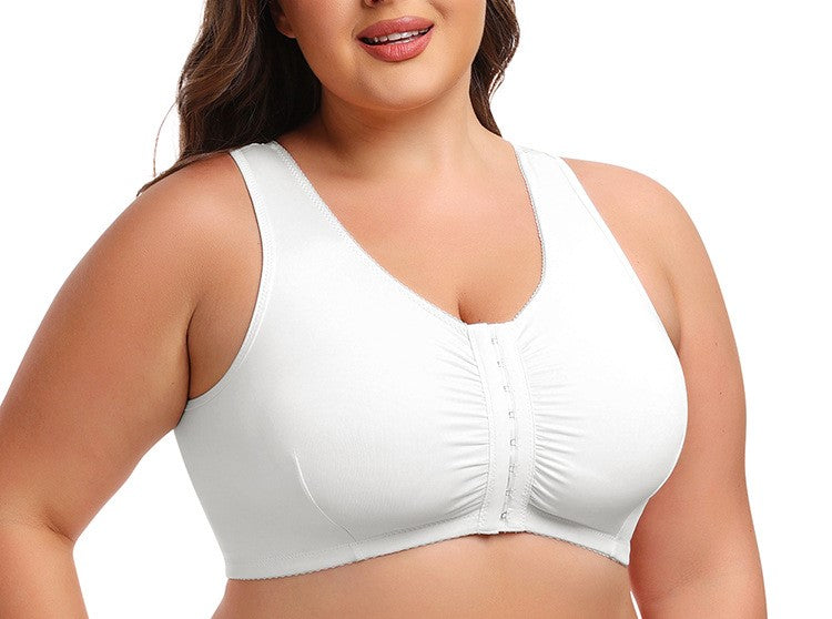 Plus Size Full Cup Support Bra with Side Bust Control – Comfortable Everyday Vest Bra