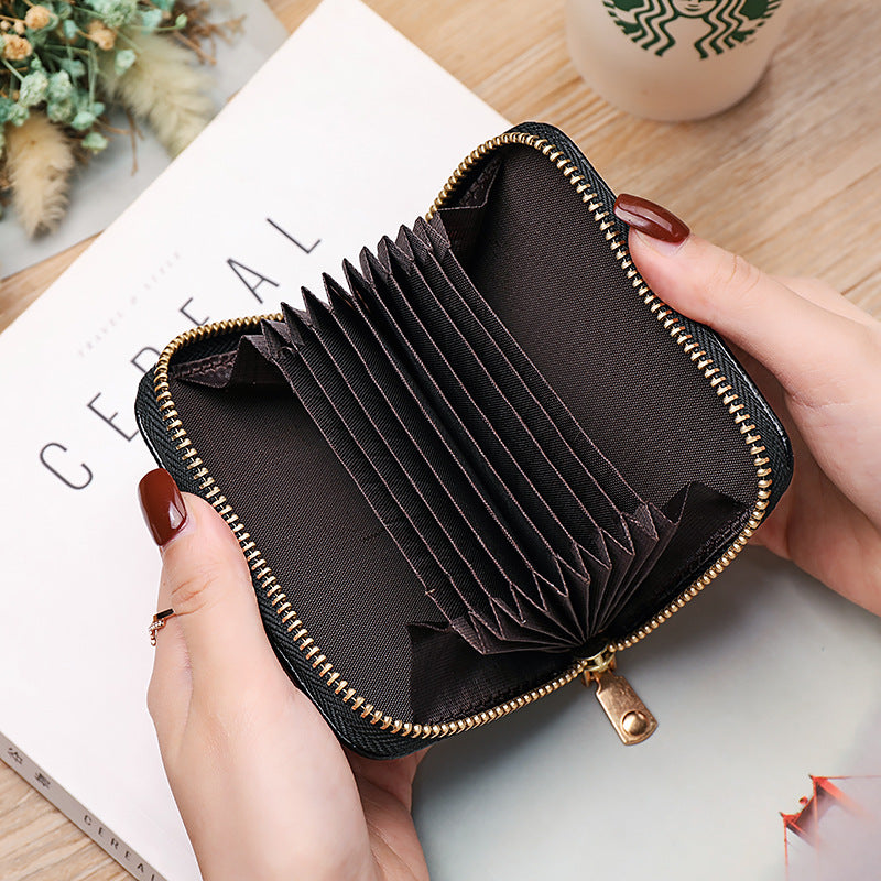 Women’s Large Capacity Certificate Holder Coin Purse Organizer – Mini Simple Card Bag
