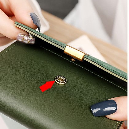 2026 New Ins Short Wallet – Frosted Splicing Retro Versatile Coin & Card Holder
