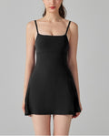 Anti-Running Light Base Sports Dress with Chest Pad | Breathable Anti-Bacterial Outdoor Golf, Yoga & Tennis Dress with B