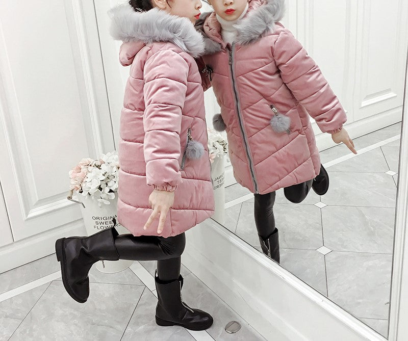 Girls' Puffer Hooded Jacket (37)