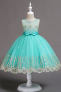 Kids Girls Round Neck Sleeveless Fancy Dress
