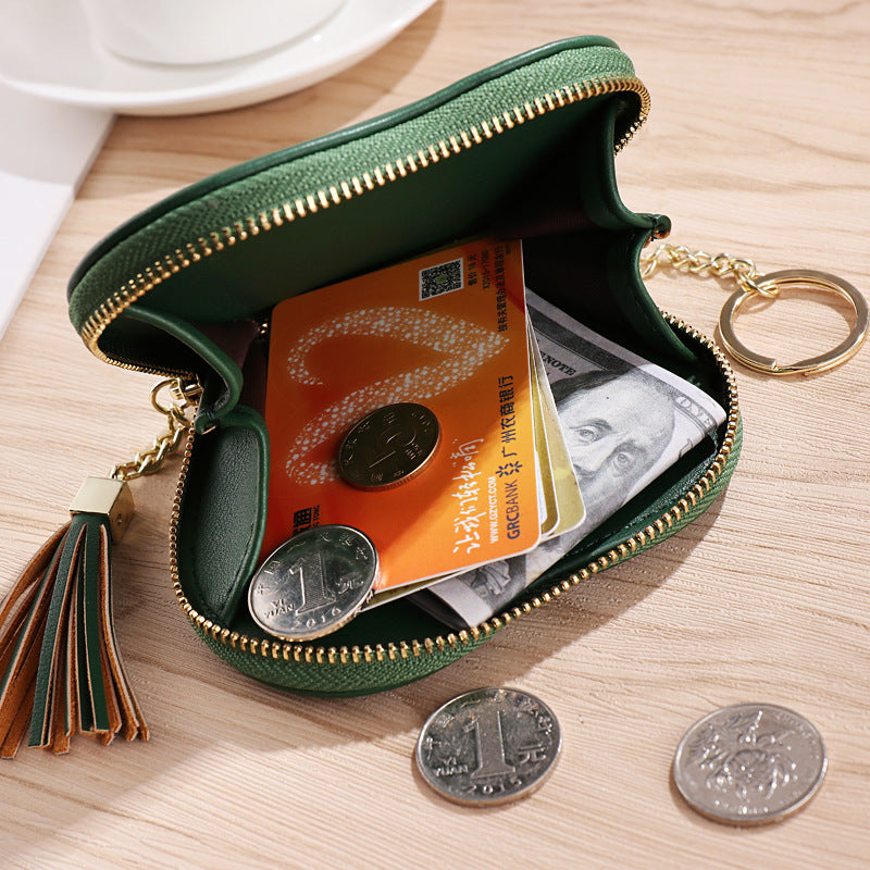 Wallet Women Trendy Personalized Keychain Heart-Shaped Coin Bag Cute Coin Purse