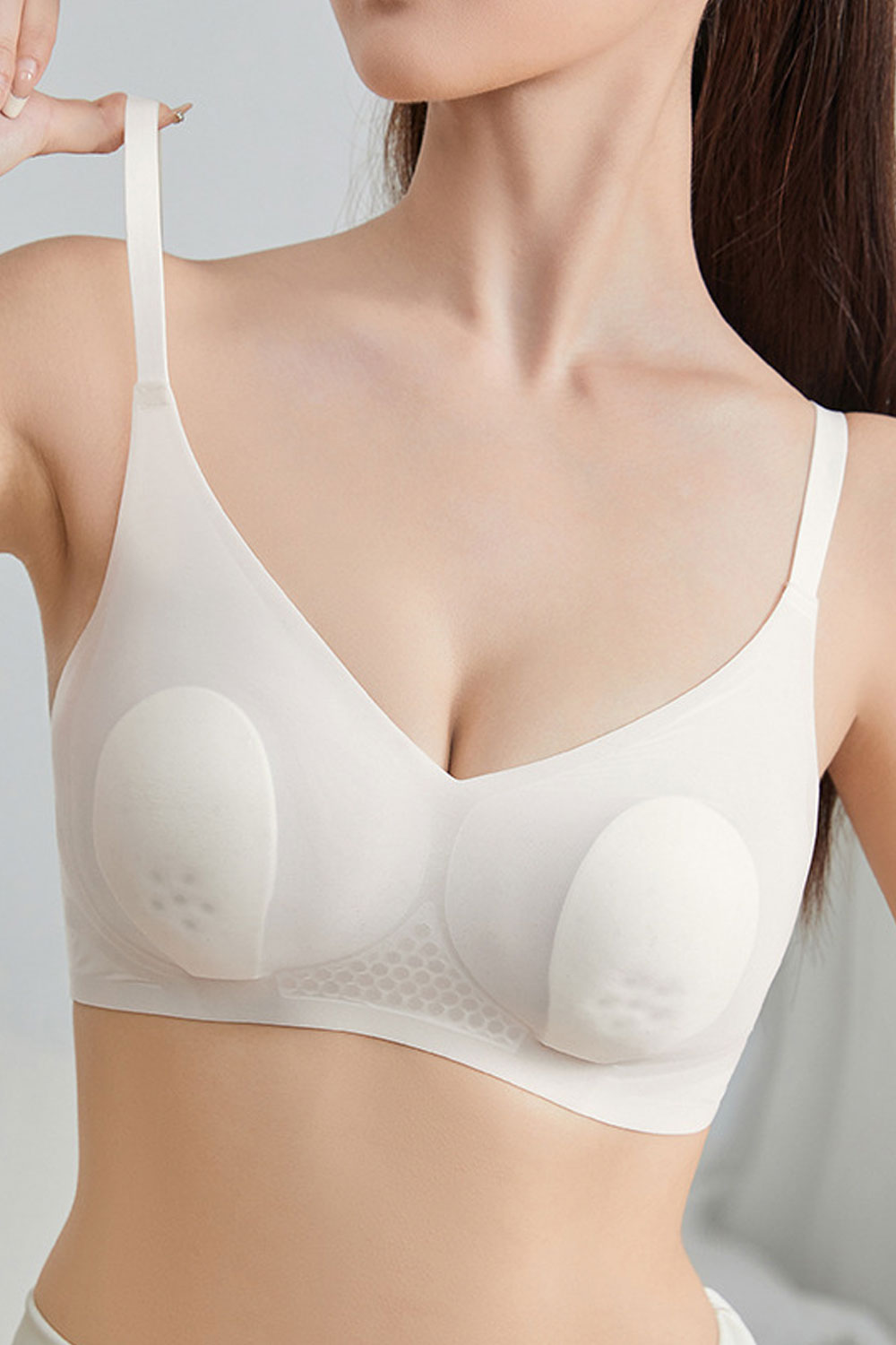 Women Beautiful Comfortable Ultra Thin Mold Cup Sleeping Sagging Push-Up Bra