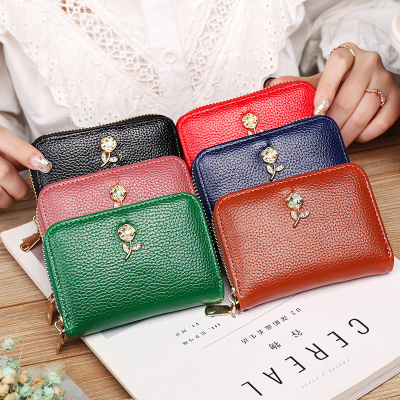 Women’s Large Capacity Certificate Holder Coin Purse Organizer – Mini Simple Card Bag