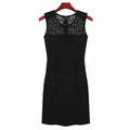 Women Sleeveless V Neck Pleated Dress