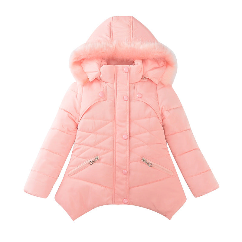 Girls' Puffer Hooded Jacket (35)