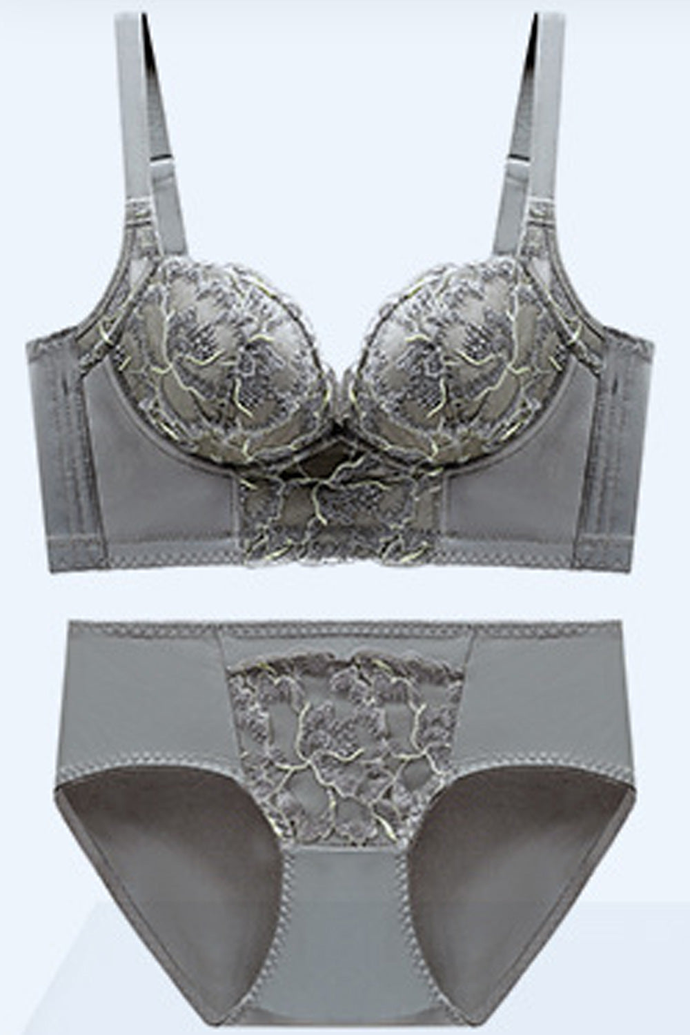 Women New style beautiful breathable embroiderd no steel ring anti-sagging adjustable push-up bra