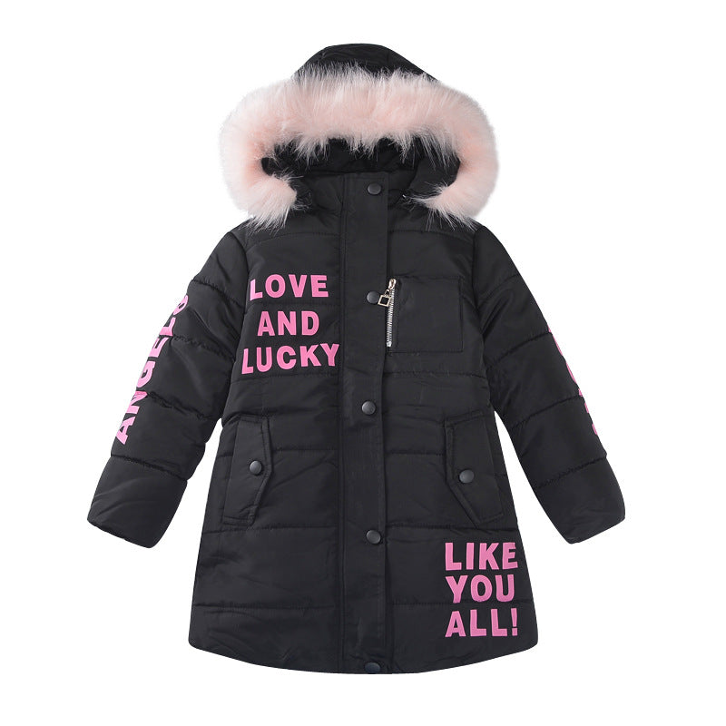 Girls' Puffer Hooded Jacket (35)