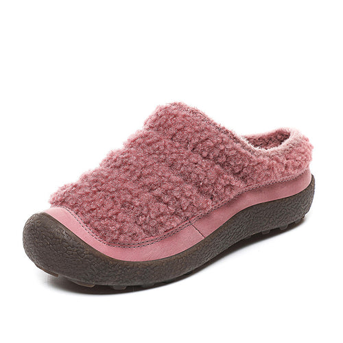 Cotton Slippers - Warm Autumn & Winter Baotou Plush Shoes