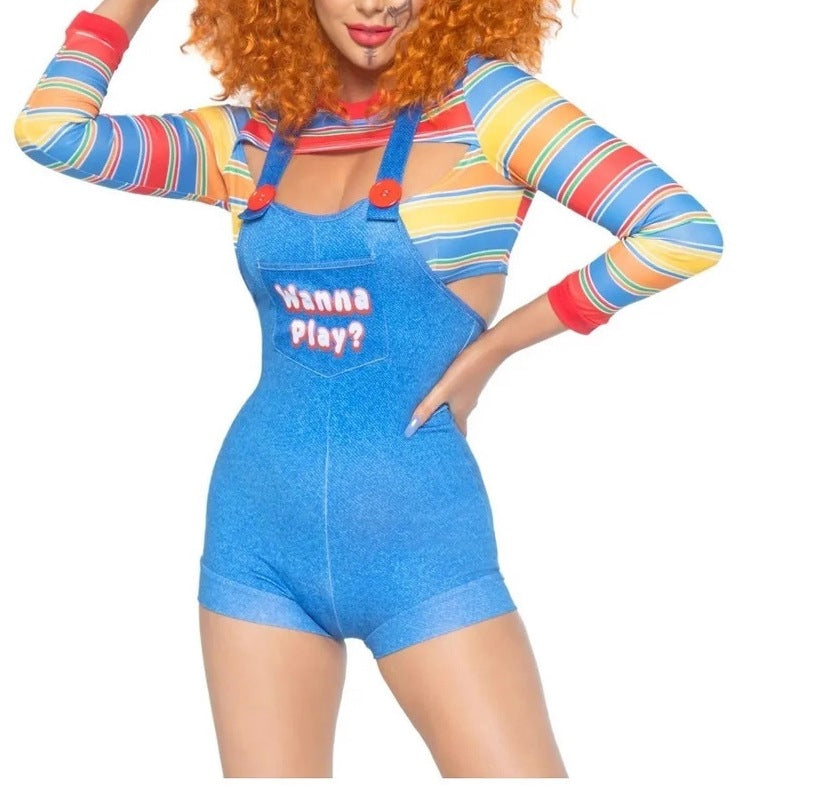 New Halloween Ghost Doll Cosplay Costume – Carnival Horror Dress