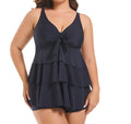 Women's Plus Size Conservative Two-Piece Tankini Swimsuit - RAC25JP2597WPSW