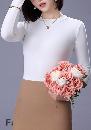 Women's Autumn & Winter Long Sleeve T-Shirt - Slim Fit Warm Casual Stylish Top