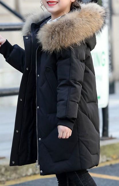 New Winter Style Girls’ Cotton-Padded Coat – Thickened Warm Jacket - RAC25JP3289GDRESS