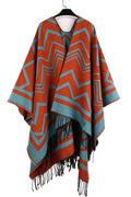 Women Fashion Warm & Thick Stripe Pattern Shawl