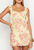 Women's Elegant Printed Sleeveless Backless Dress