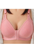 Women Plus Front Open Non Wired Support Bra
