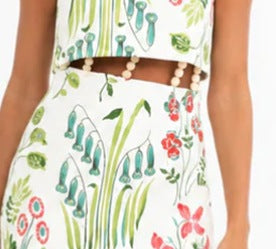 New Spring and Summer Elegant Floral Print Strapless Backless Maxi Dress for Women