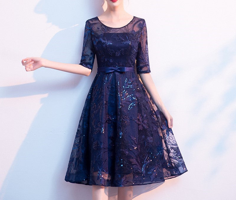 Elegant Sapphire – High-End Luxury Blue Evening Dress for Women | Sophisticated Banquet, Wedding & Everyday Glamour