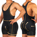 Men’s One-Piece Hip Underwear Vest Boxer – Front Convex Pouch & Back Hip-Lifting Design