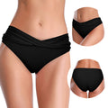 Women's Solid Color Triangle Bikini Bottoms Swim Trunks