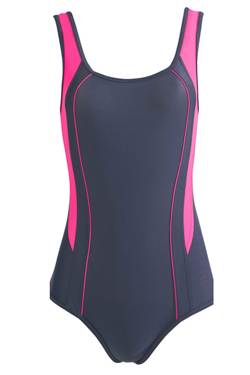 Kids Girls Sleeveless One Piece Slim Fit Stretchable Swimsuit