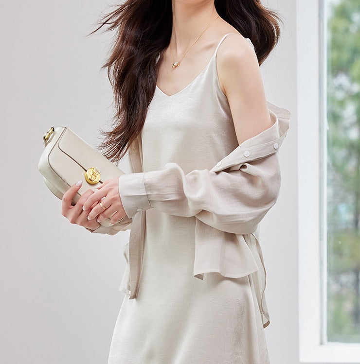 Women's Long-Sleeved Summer Sunscreen Chiffon Shirt - Lightweight Breathable Top