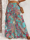 Women's Plus Size Casual Wide Leg Pants – Comfortable Loose Fit Everyday Trousers