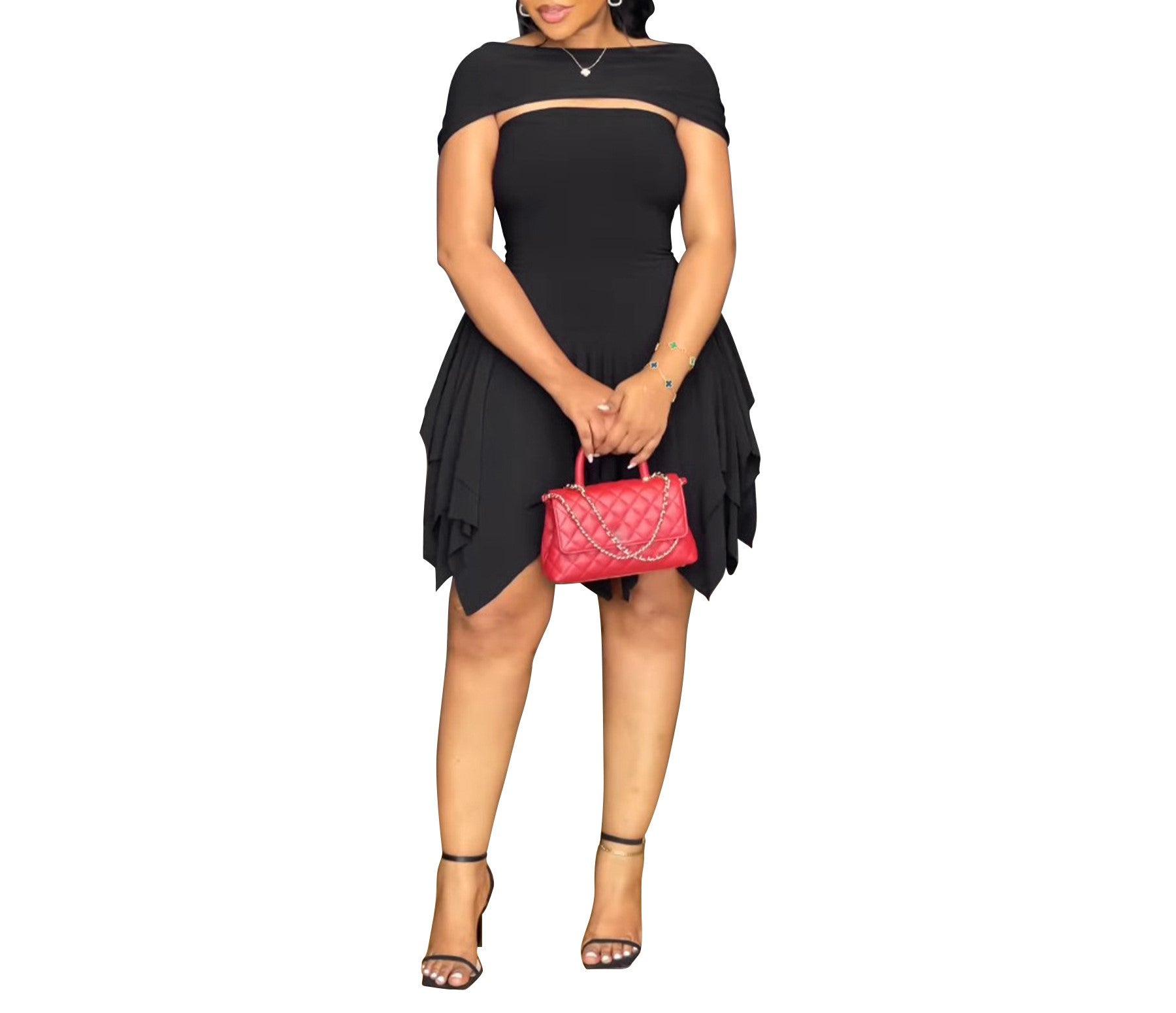 Women's Ruffled Tube Top Bodycon Dress – European Street Style Mini Dress
