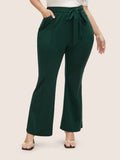 Autumn & Winter New Plus Size Women's All-Match Commuter Casual Pants – Elastic Waist Flared Trousers