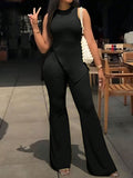 Plus Size Women’s ‘Pure Desire’ Fashion Two‑Piece Set – Summer Sleeveless Camisole Top & High‑Waist Wide‑Leg Casual Pants