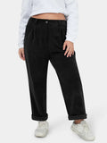 Women’s Autumn New Retro Black Mid‑Waist Slim Drape Stretch Straight‑Leg Jeans