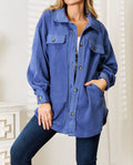 Women's Heimish Cozy Girl Full Size Button Down Shacket